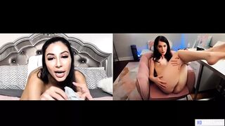 Evelyn Claire és Gianna Dior zsenge lezbi web camos önnönélvezése