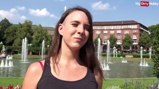 Német turista leányzó kültéri anális szeretkezése