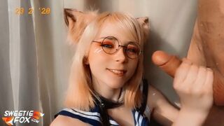 Édes rókácska lecidázza a szomszéd fazsát és lenyelet mindent cosplayben