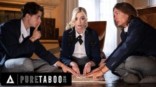 Zsenge Szöszi Kettő Behatolással és Beleélvezéssel a Pure Taboo Legvadabb Családi Videójában