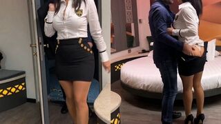 Végre megbasztam a orbitális keblű termetes fenekű milf titkárnőmet a hotel szobában